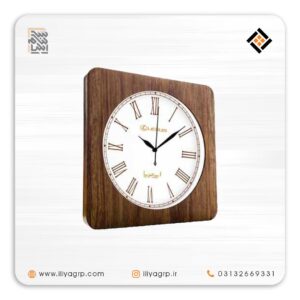 ساعت دیواری چوبی تبلیغاتی